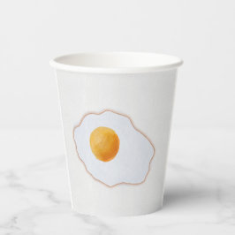 Estetisk akvarell stekt ägg minimalistisk konsttry