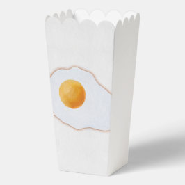 Estetisk akvarell stekt ägg minimalistisk konsttry presentaskar