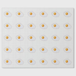 Estetisk akvarell stekt ägg minimalistisk konsttry presentpapper