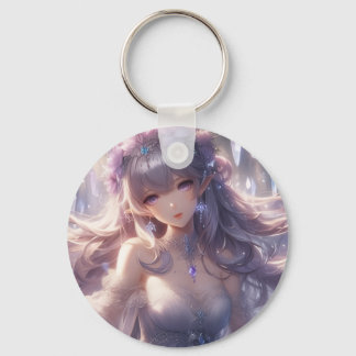 Estetisk Anime-karaktär Aluminium Nyckelring