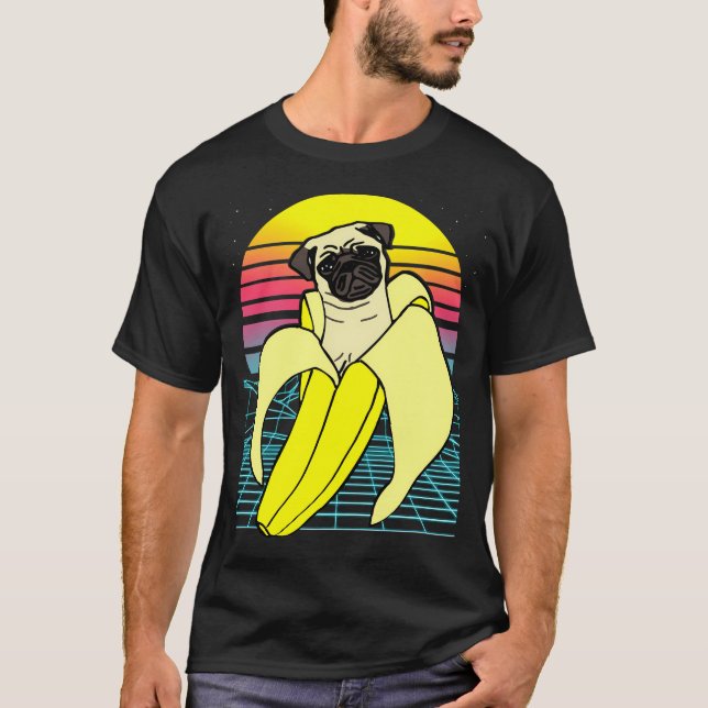 estetisk bananpug t shirt (Framsida)