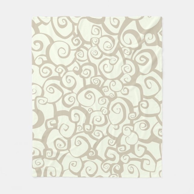 Estetisk blomsterformad kastfilt fleecefilt (Framsidan)