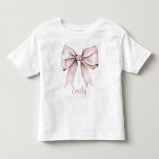 Estetisk coquette rosa rosett flickaktig t shirt