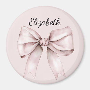 Estetisk coquette rosa slinga Personligt Namn Magnet