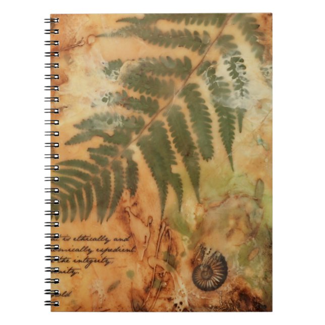 Estetisk designjournal anteckningsbok med spiral (Framsidan)