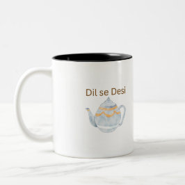Estetisk Dil Se Desi Chai Älskare Tvåtons Mugg