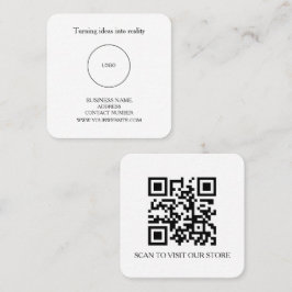 Estetisk Elegant Skräddarsydd Modern Minimal Lyxig Fyrkantigt Visitkort