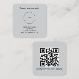 Estetisk Elegant Skräddarsydd Modern Minimal Lyxig Fyrkantigt Visitkort