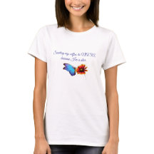 Estetisk fjäril och blomma grafisk t-shirt | Söt