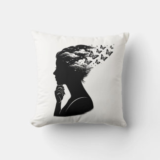 Estetisk fjärilskonst för nattens himmel kudde