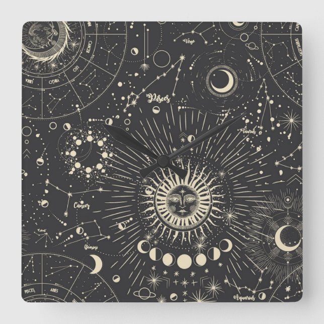 estetisk fyrkantig klocka (Framsida)