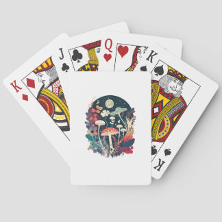 Estetisk Goblincore Och Cottagecore Svamp Crea Casinokort
