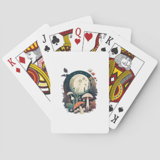 Estetisk Goblincore Och Cottagecore Svamp Crea Casinokort