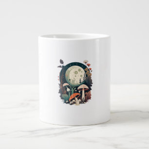 Estetisk Goblincore Och Cottagecore Svamp Crea Jumbo Mugg