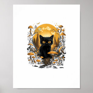 Estetisk Goblincore och Cottagecore under Svamp Poster