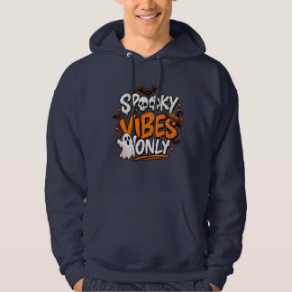 Estetisk Halloween Retro Spökskalle Grafisk T-Shir Hoodie