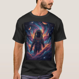 Estetisk Kosmisk Astronaut Nebulosa Rymd Grafisk T Shirt