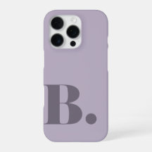 Estetisk Lavendel Minimalistisk Initial Bokstav B