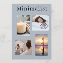 Estetisk Minimalistisk Fotokollage Rumsdekorations