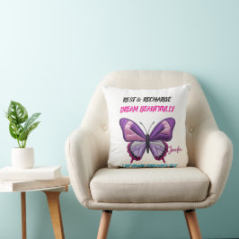 Estetisk Modern Blommig Fjäril Klar Väska Kudde