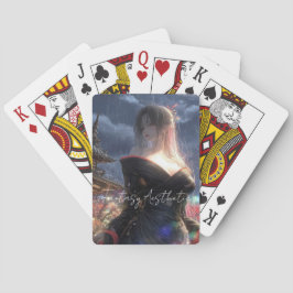 Estetisk / Mörk Fantasy Flicka Casinokort