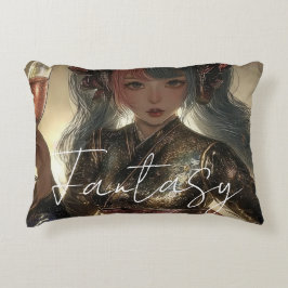 Estetisk / Mörk Fantasy Tjej Prydnadskudde