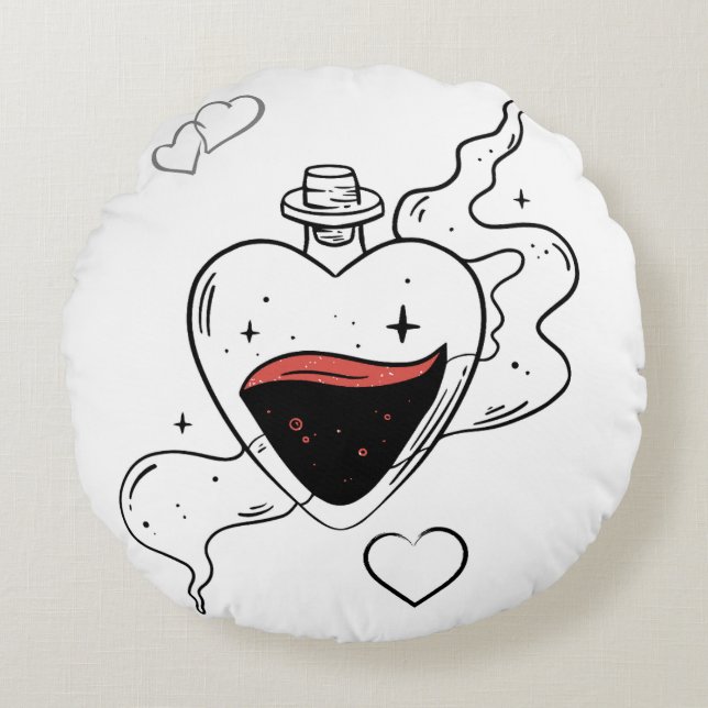Estetisk mysig kudde för hemmadekor och sovrum (Framsidan)