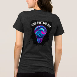 Estetisk Oceanvåg Glödlampa  T Shirt
