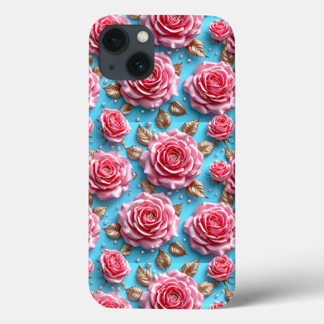 Estetisk Rosa Ros Feminint Lyxdesign (Baksida)