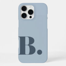 Estetisk Skifferblå Minimalistisk Initialbokstav B
