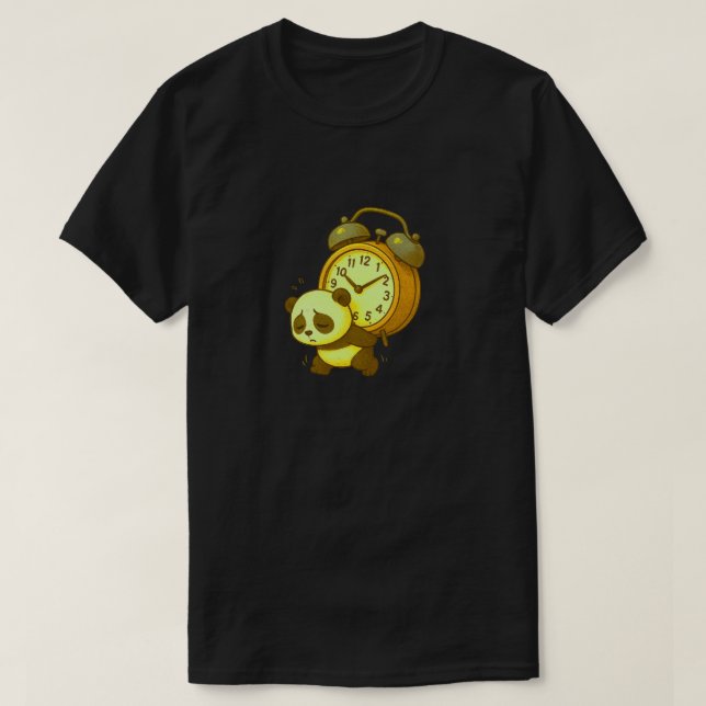 Estetisk Sömnig Panda • Överdimensionerad Väckarkl T Shirt (Design framsida)