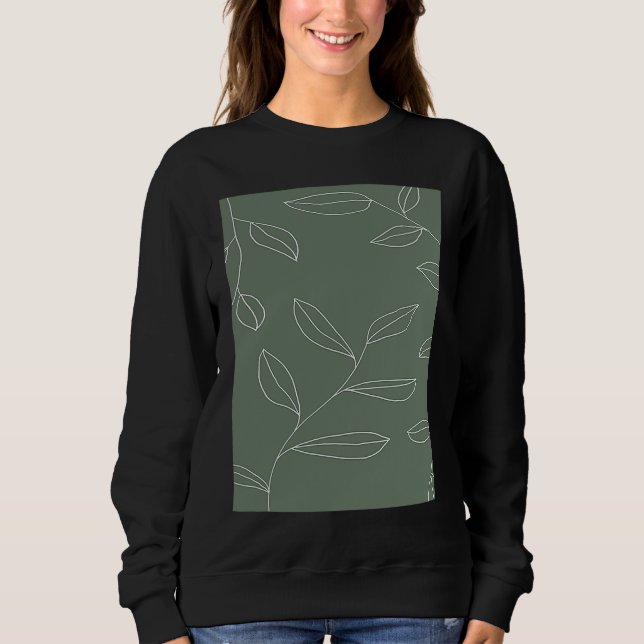Estetisk söt boho-trädgrenmönster  Vit och T Shirt (Framsida)