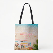 Estetisk strand sommar toteväska