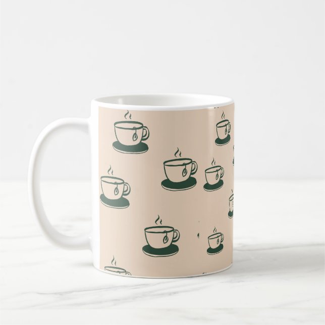 Estetisk tekännare mönster klassisk mugg (Vänster)