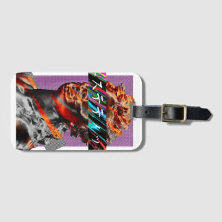 Estetisk Vaporwave Japansk Futurism Bagagebricka