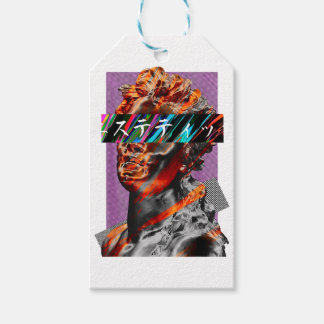 Estetisk Vaporwave Japansk Futurism Presentetikett