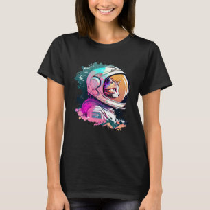 Estetisk Vaporwave Rymd Katt 80s 90s Astronaut 1 T Shirt