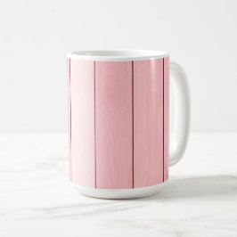 Estetisk vertikal trämönster rosa färg kaffemugg