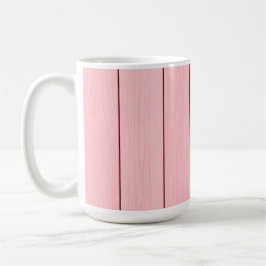 Estetisk vertikal trämönster rosa färg kaffemugg