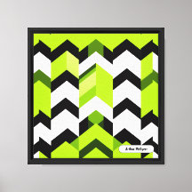 Estetisk Vibrerande Wasabi-chevron Modern Textur