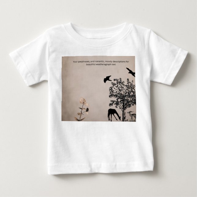 estetiska ord och fraser för mosam (väder) t shirt (Framsida)