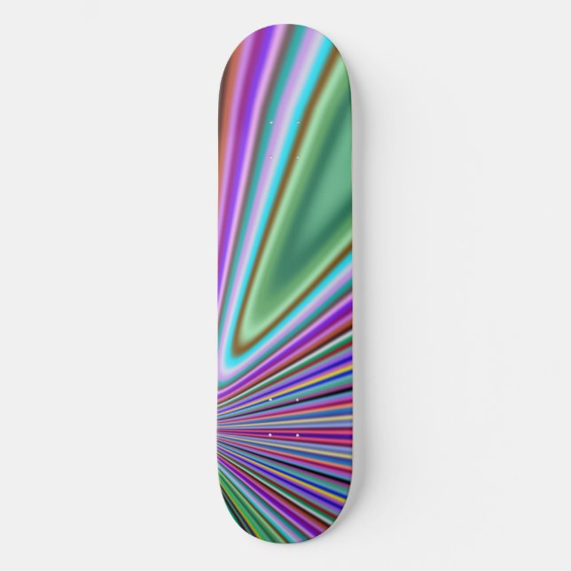 Estetiskt färgglatt skrivbordspapper mini skateboard bräda 18,5 cm (Framsida)