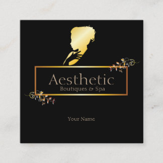 Estetiskt Fyrkantigt Visitkort