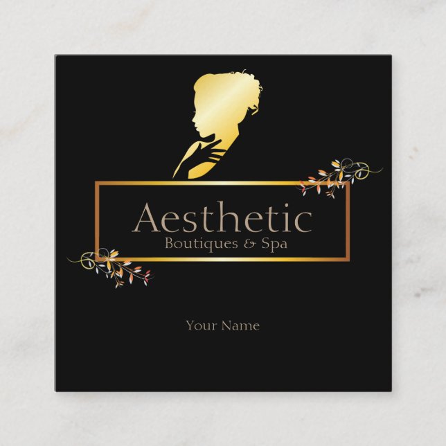 Estetiskt Fyrkantigt Visitkort (Framsida)