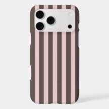 Estetiskt Pastell Rosa Bruna Ränder Minimalistisk