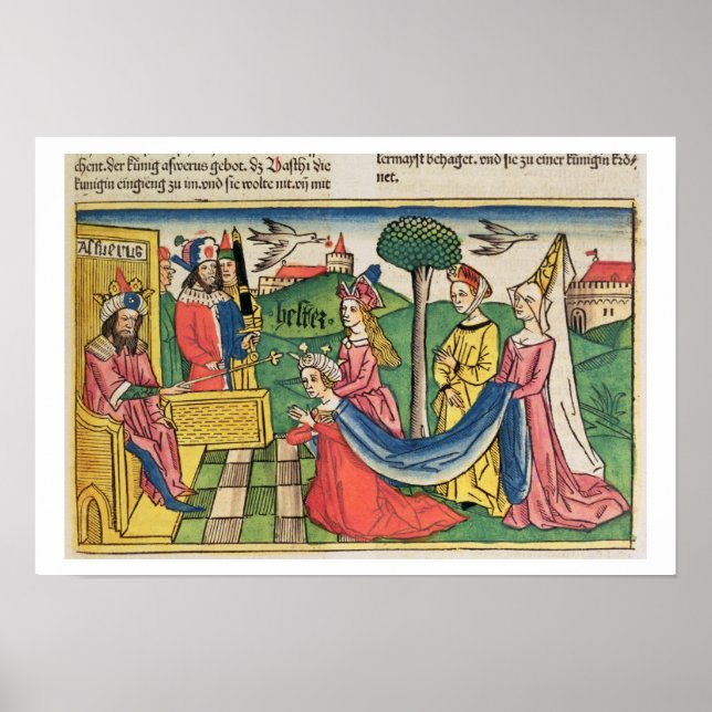 Esther 2 15-18, Esther väljs till drottning av Poster (Framsidan)