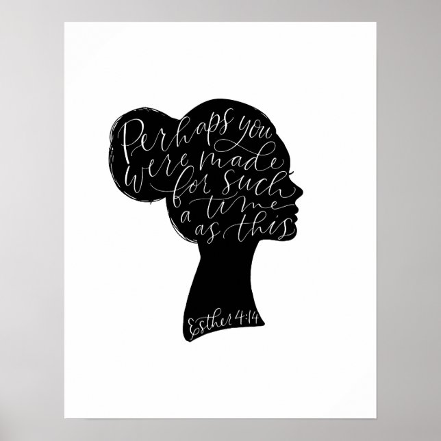 Esther 4:14 Art-utskrift Poster (Framsidan)