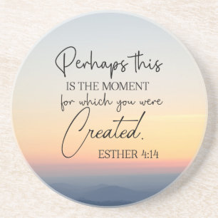 Esther 4:14 kanske är det här dags Bible Verse Underlägg