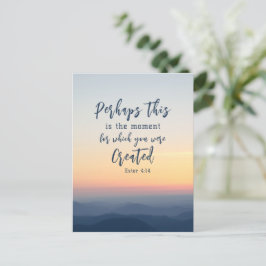 Esther 4:14 kanske är det här dags Bible Verse Vykort