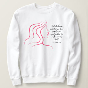 Esther 4:14 Scripture Bible Verse Rosa Silhouette T Shirt